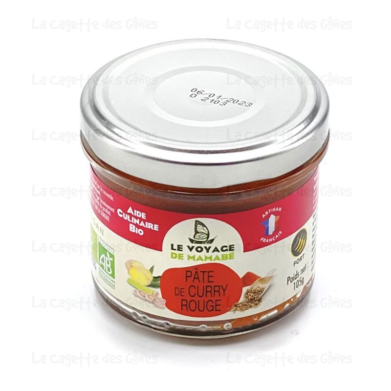 PATE POUR CURRY ROUGE 130ML