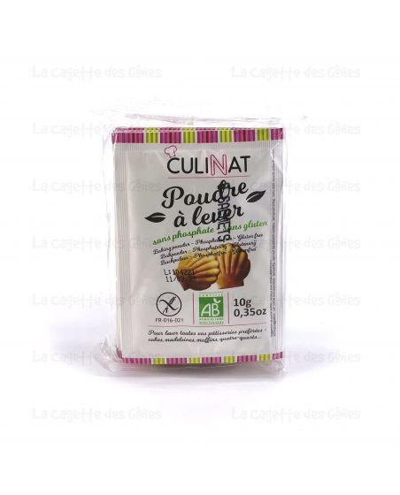 POUDRE A LEVER SANS PHOSPHATE NI GLUTEN 8X10G
