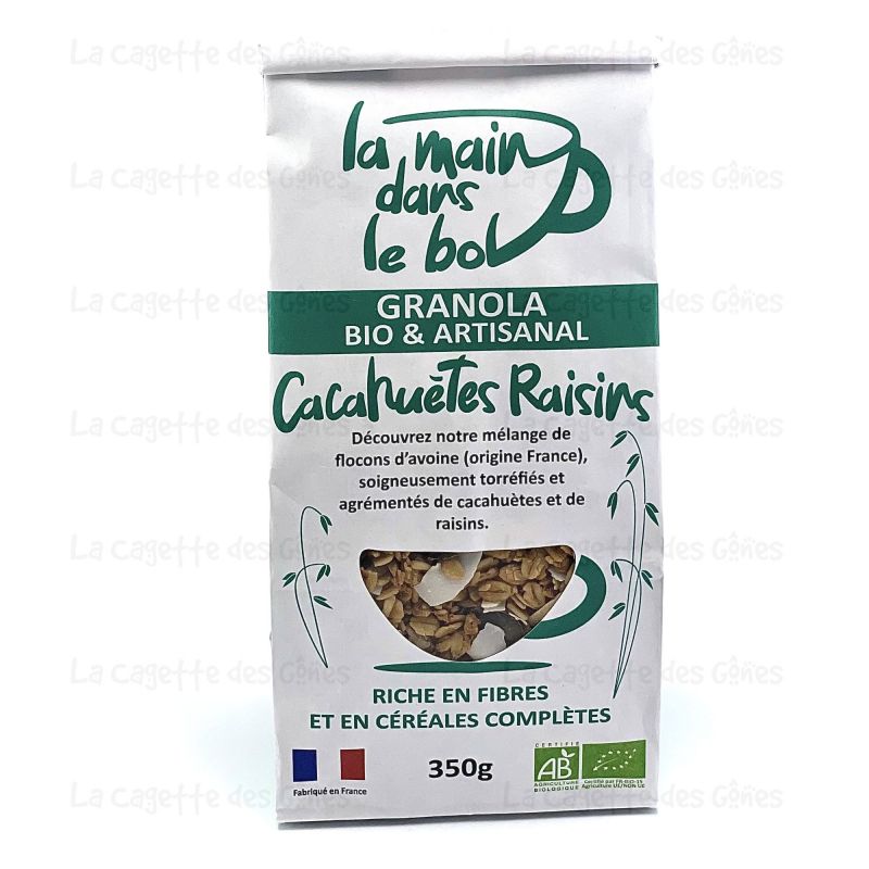 GRANOLA CACAHUETTE RAISIN 350G