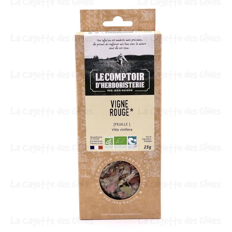 VIGNE ROUGE BIO FEUILLE 25G