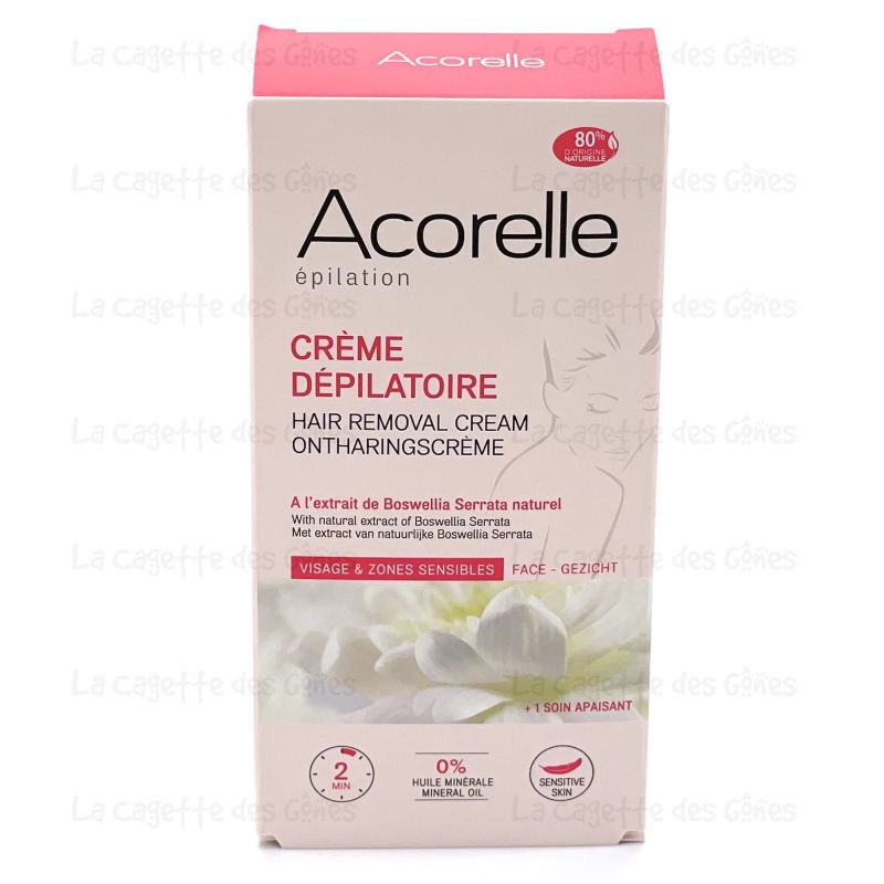 CREME DEPILATOIRE VISAGE & ZONES SENSIBLES 75ML + 15ML (ACOR