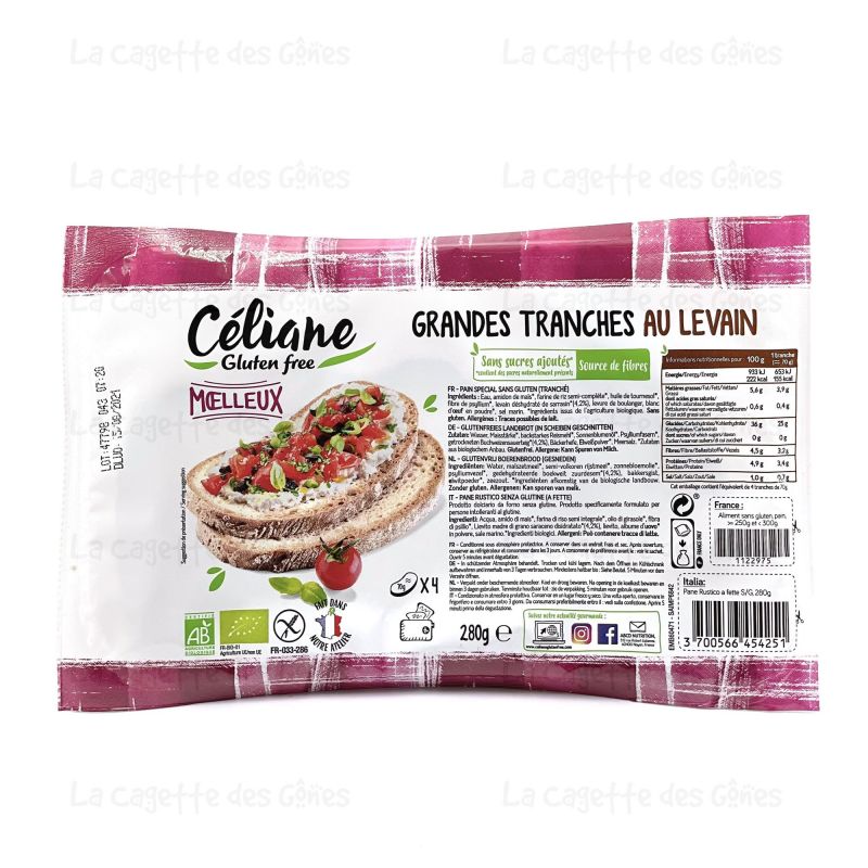 GRANDE TRANCHE AU LEVAIN 280G