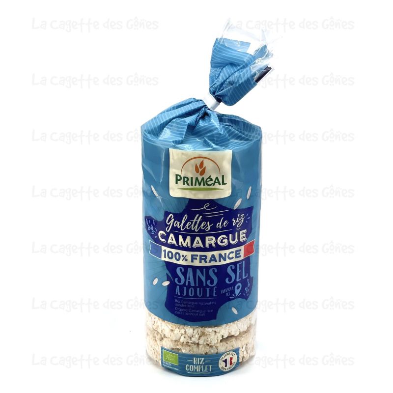 GALETTES RIZ DE CAMARGUE SANS SEL 100% FRANCE 130 G