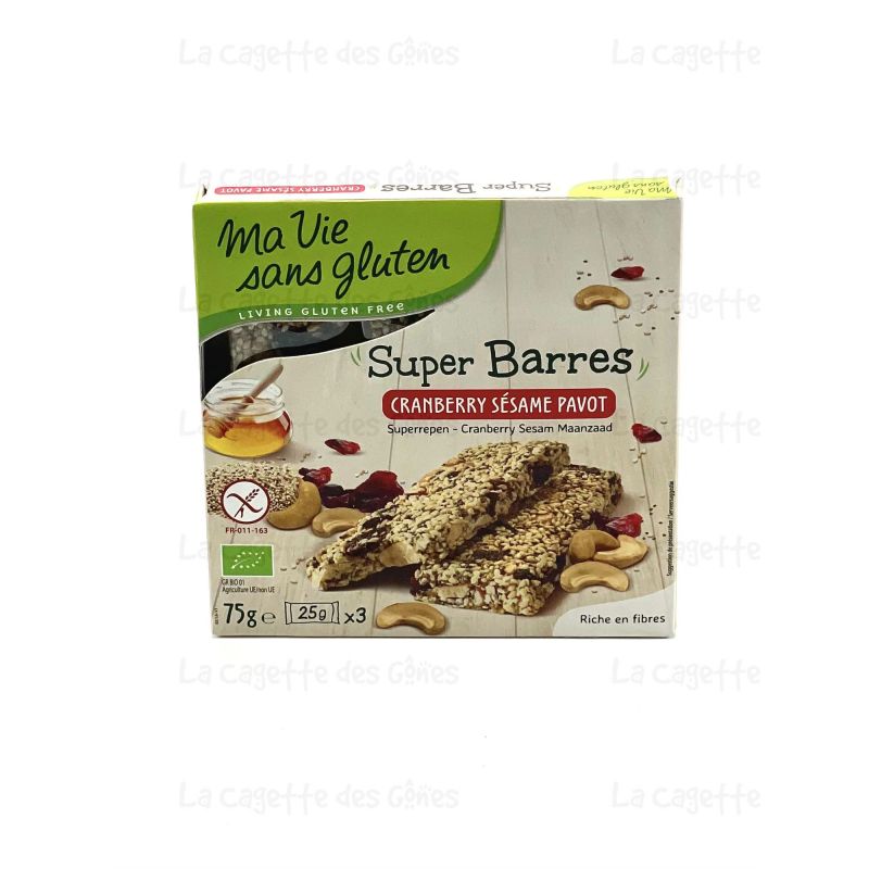 SUPER BARRES - CRANBERRIES SESAME PAVOT