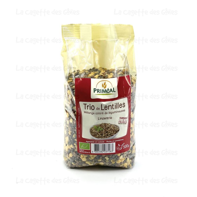 TRIO DE LENTILLES 500 G