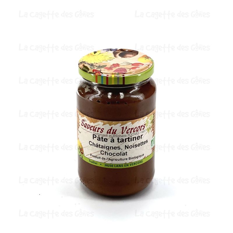 PATE A TARTINER CHATAIGNE NOISETTESCHOCOLAT 390G