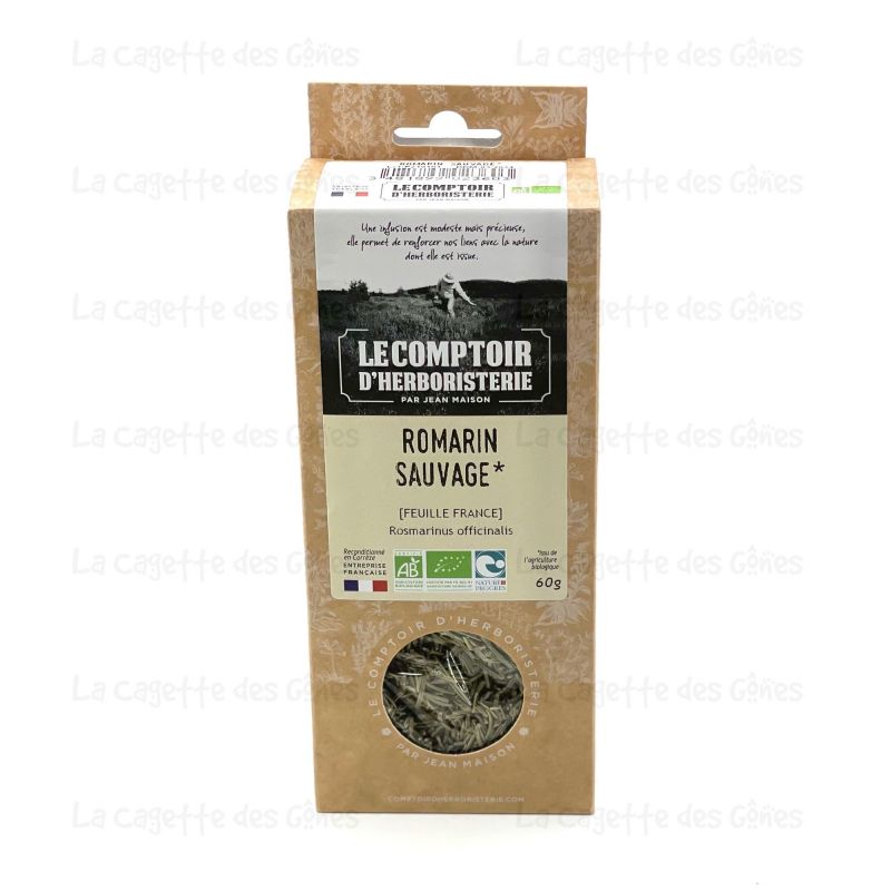 ROMARIN SAUVAGE BIO FEUILLE FRANCE 60G