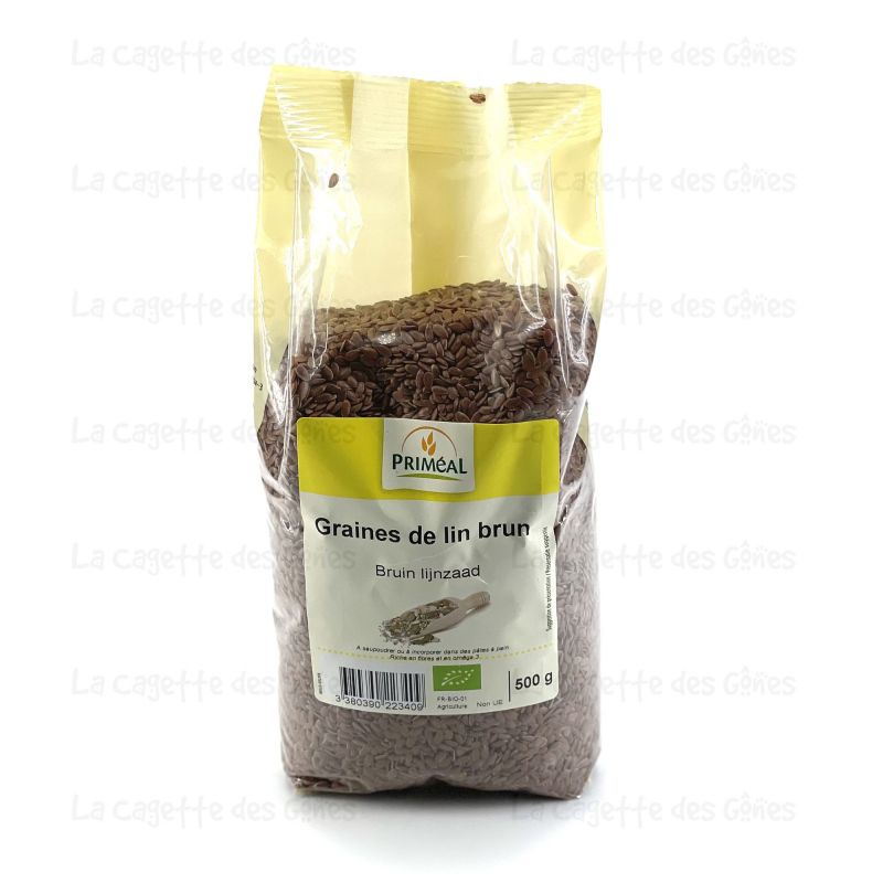 GRAINE DE LIN BRUN 500 G