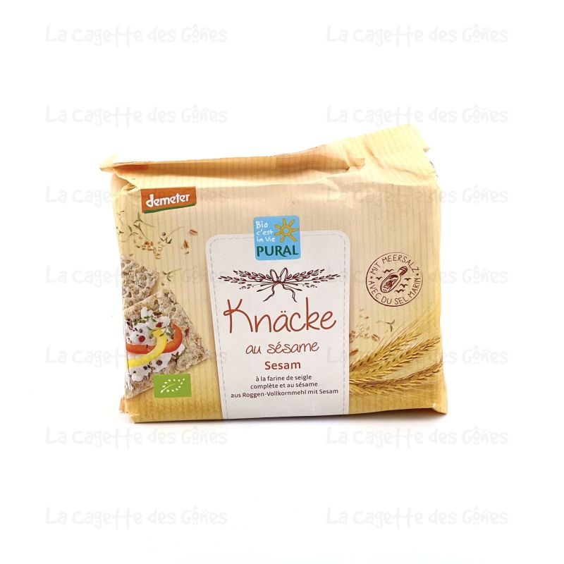 PAIN CROUSTILLANT SEIGLE-SESAME 250G