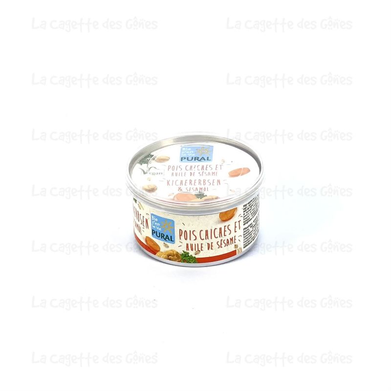 PATE VEGETAL POIS CHICHES 125G