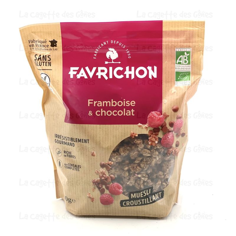 MUESLI CROUSTILLANT FRAMBOISE-CHOCO 500G