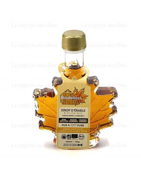 SIROP ERABLE BOUTEILLE FEUILLE 100ML