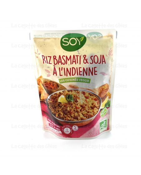 RIZ BASMATI ET SOJA A L'INDIENNE 220G