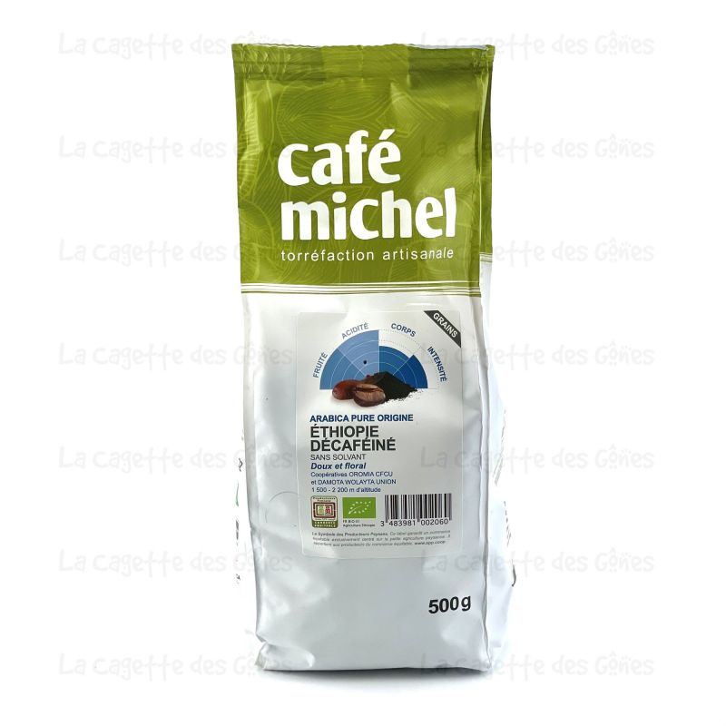 CAFE ETHIOPIE DECAFEINE GRAINS 500G