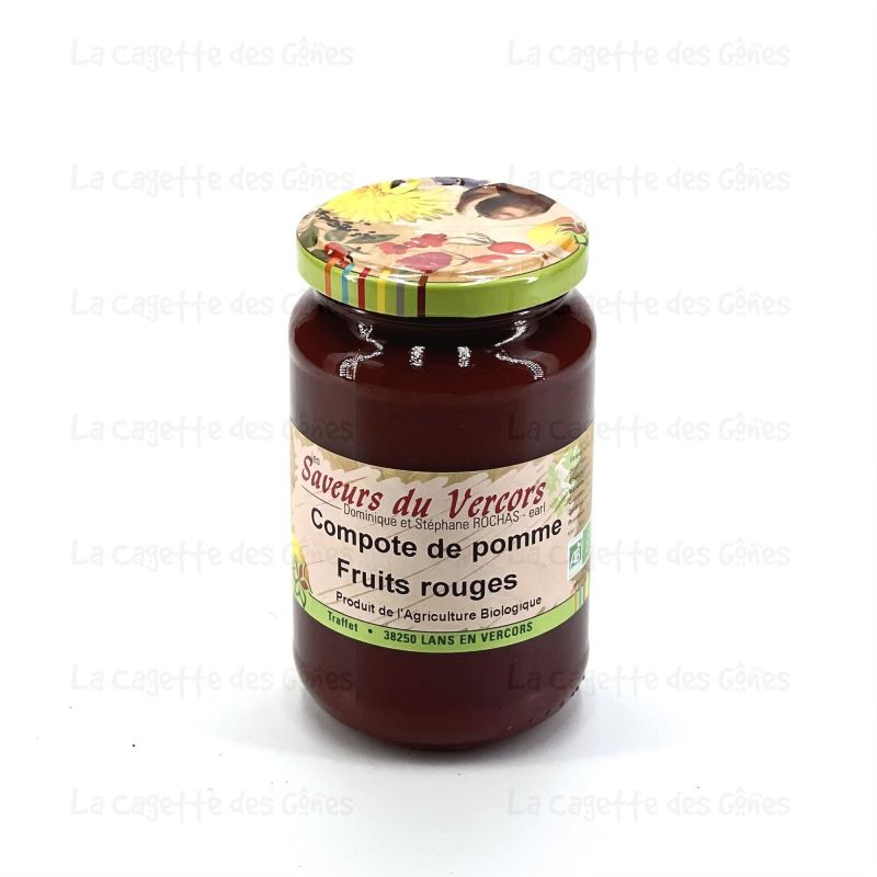 COMPOTE DE POMME FRUIT ROUGE