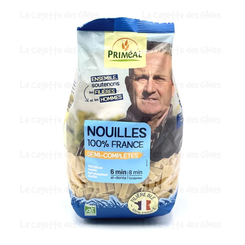 NOUILLES 100% FRANCE DEMI-COMPLETES 500 G