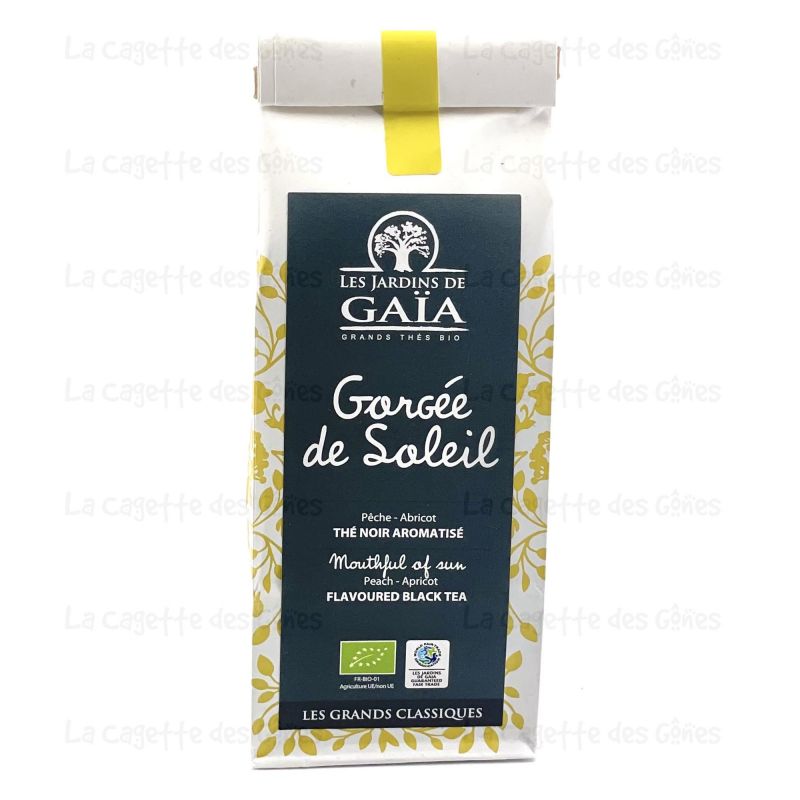 THE NOIR GORGEE DE SOLEIL PECHE ABRICOT 100G