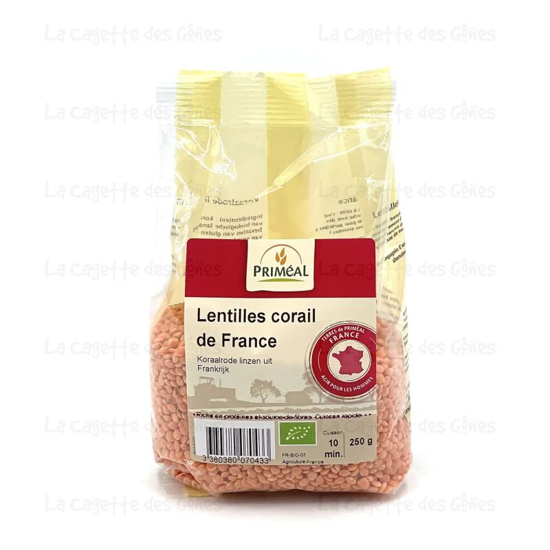 LENTILLES CORAIL DE FRANCE 250 G