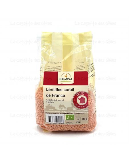 LENTILLES CORAIL DE FRANCE 250 G