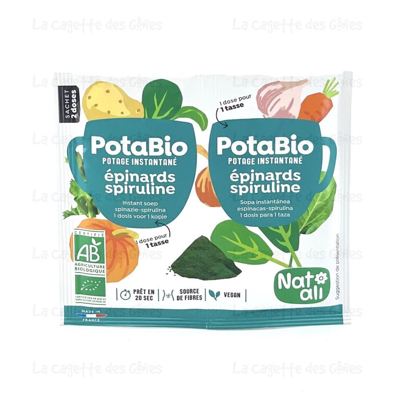 POTABIO EPINARD-SPIRULINE 2X8.5G