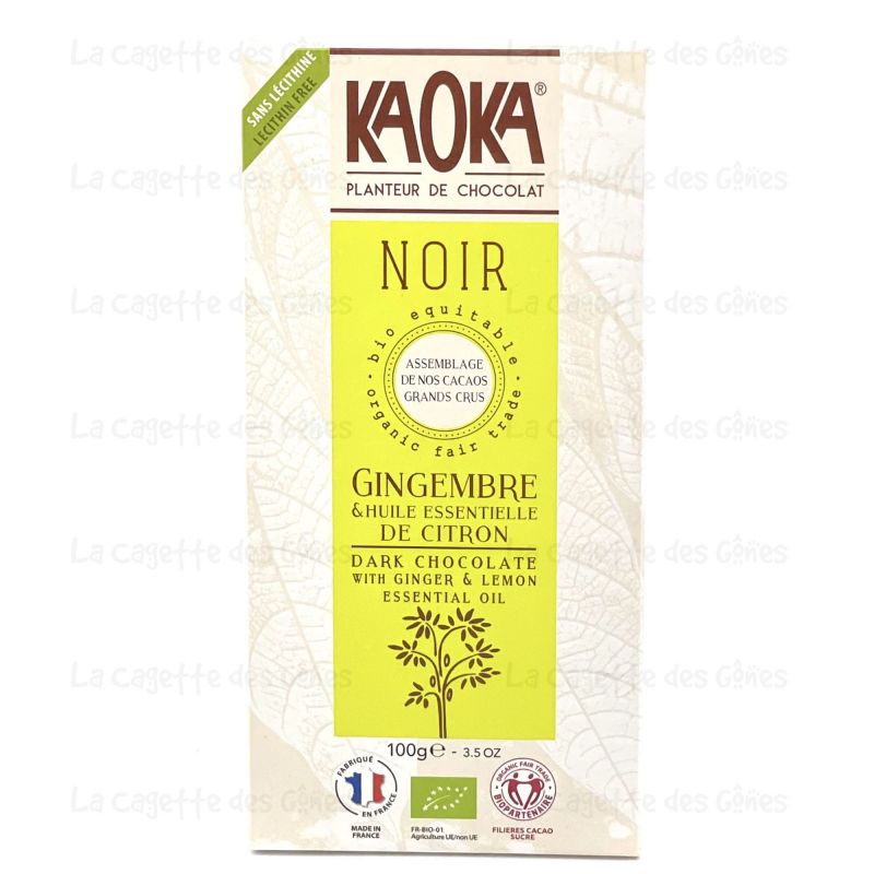 NOIR 58% CITRON GINGEMBRE