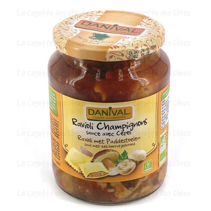 RAVIOLI CHAMPIGNONS SAUCE AUX CEPES 670G