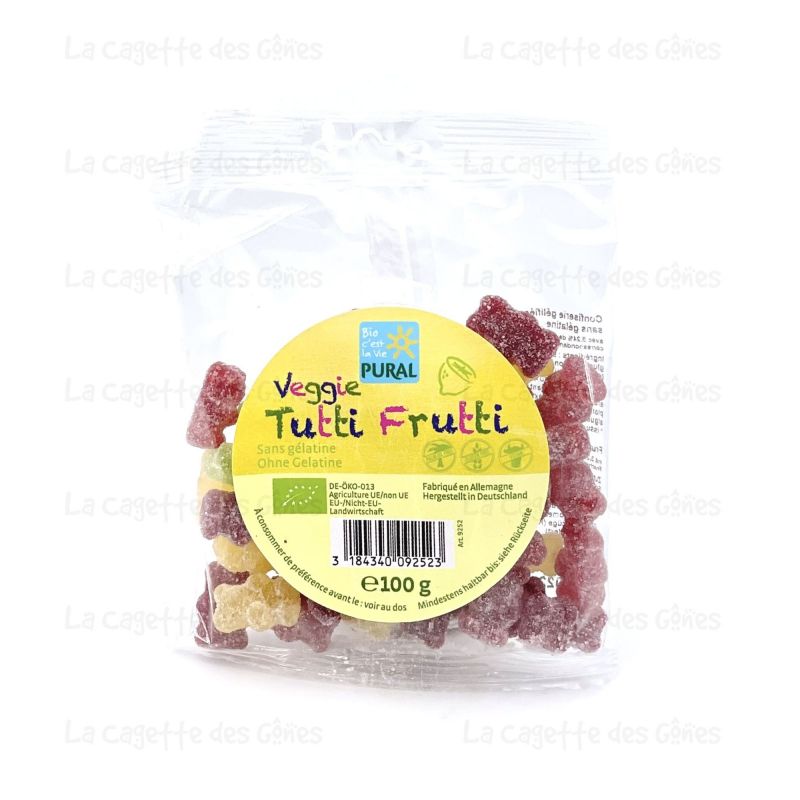 VEGGI TUTTIFRUTTI OURSON S/GELATINE