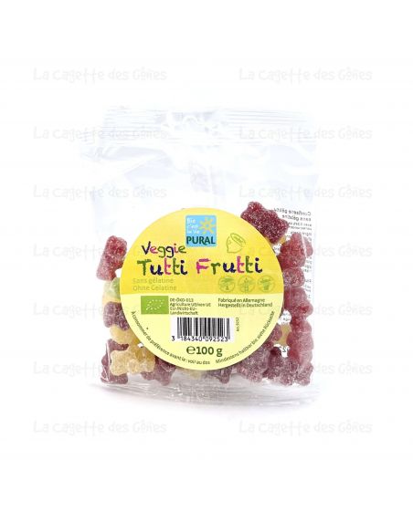 VEGGI TUTTIFRUTTI OURSON S/GELATINE