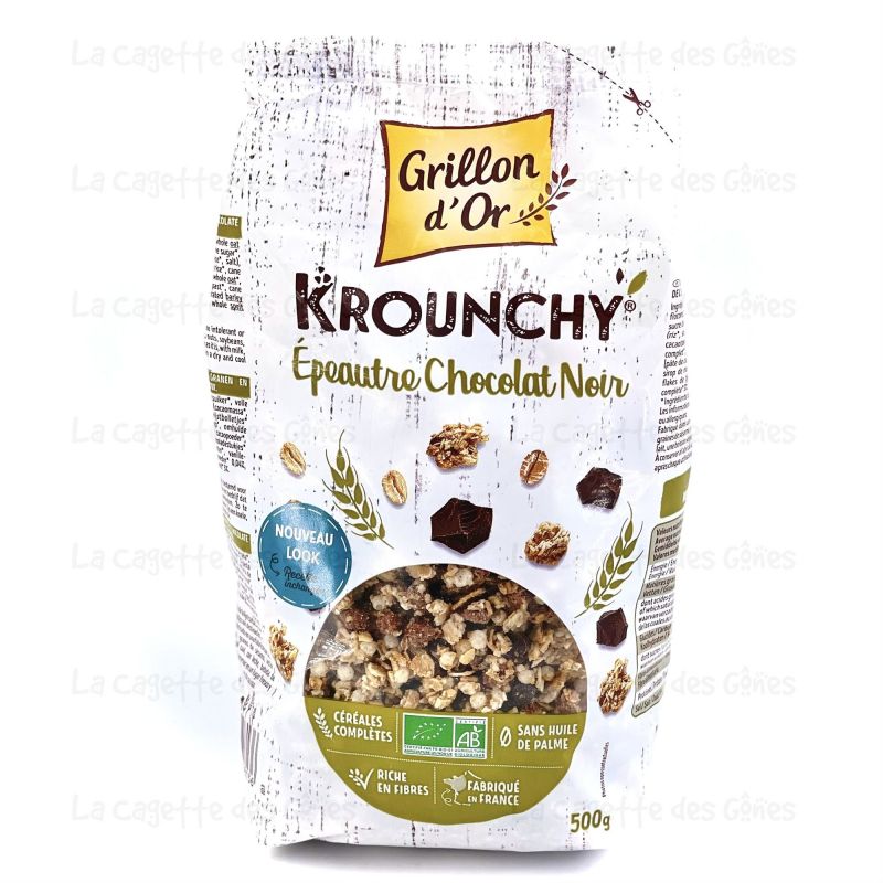 KROUNCHY EPEAUTRE-CHOCOLAT NOIR 500G