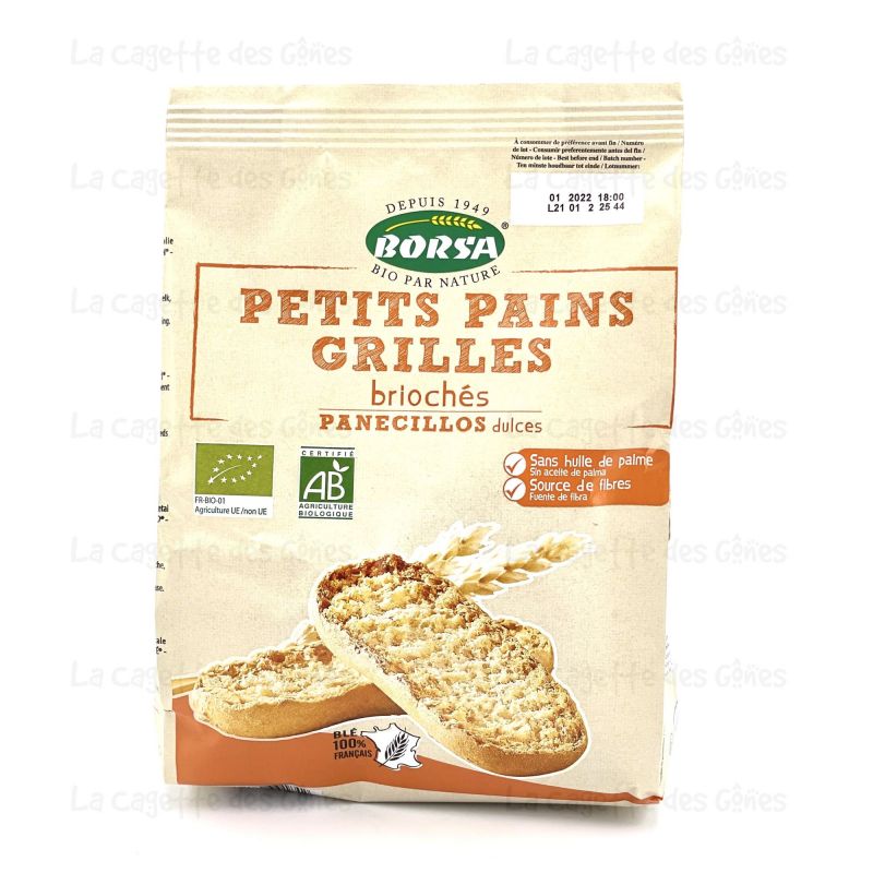 PETIT PAIN GRILLE BRIOCHE 225G