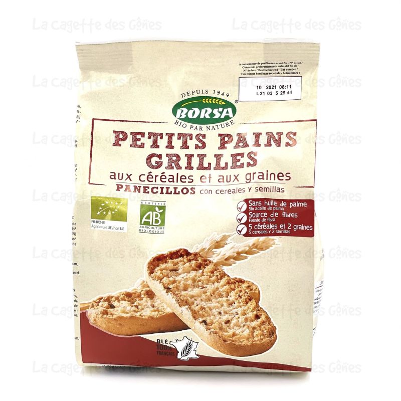 PETIT PAIN GRILLE CÉRÉALES-GRAINES 225G