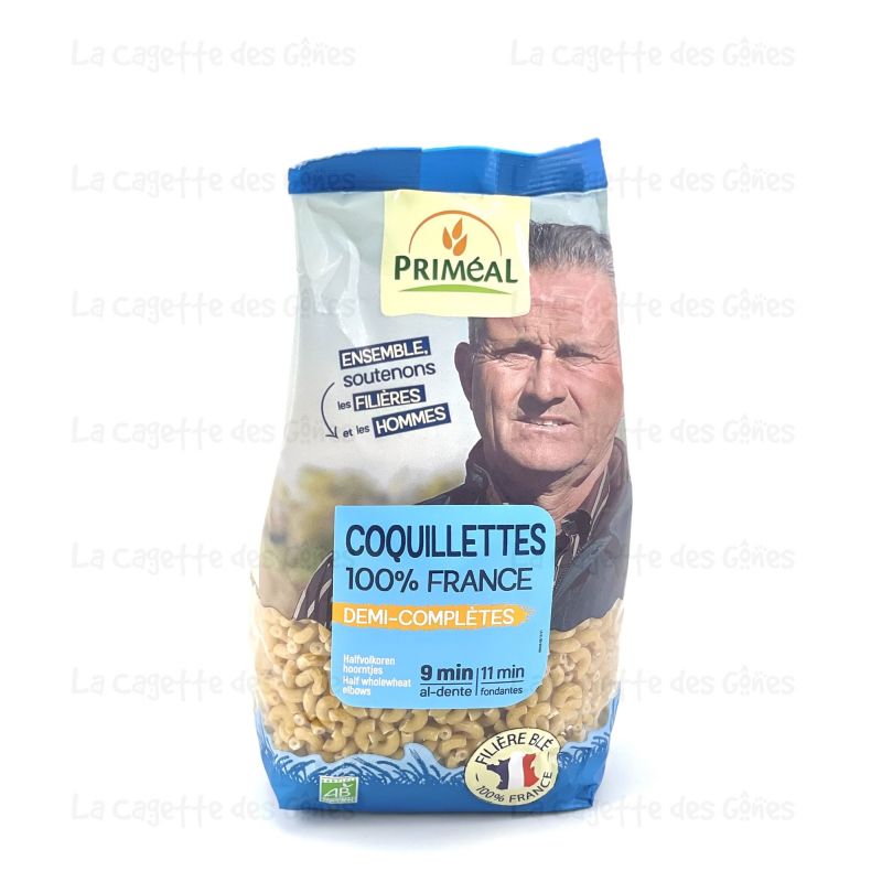 COQUILLETTES 100% FRANCE DEMI-COMPLETES 500 G