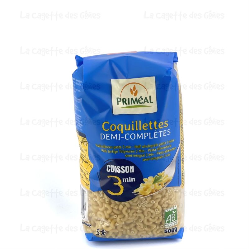Coquillettes cuisson rapide 3 minutes 500 g Primeal