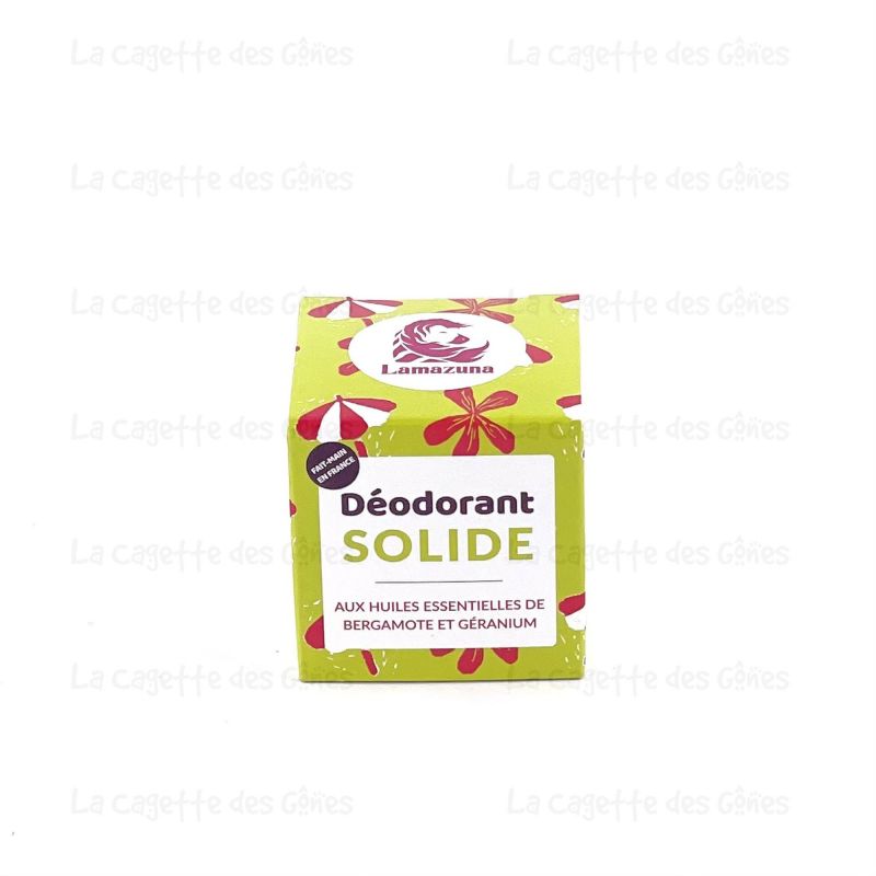 DÉODORANT SOLIDE - BERGAMOTE GÉRANIUM - 30ML