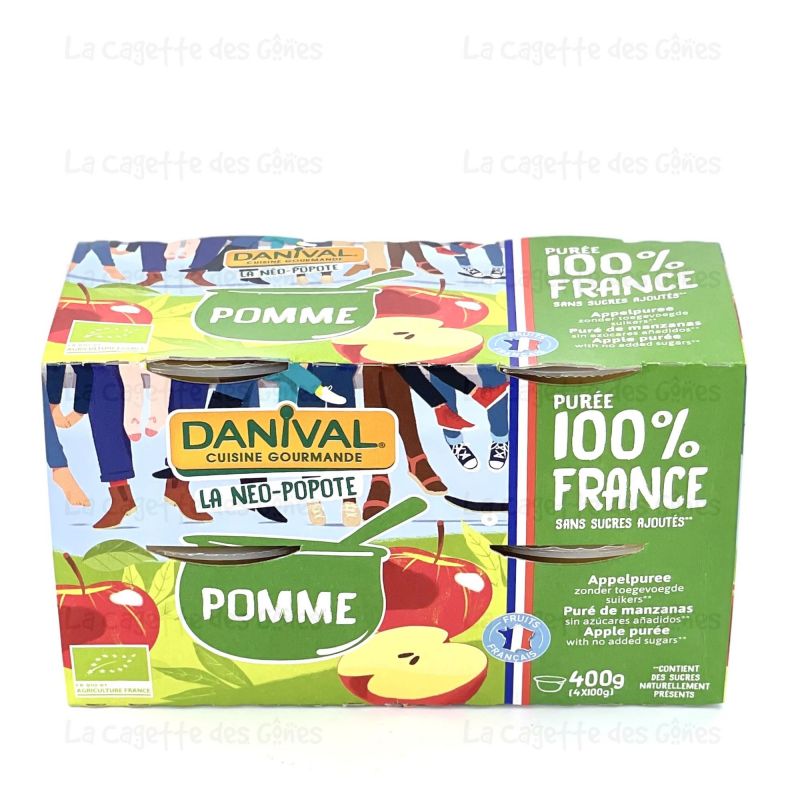 DESSERT POMME ORIGINE FRANCE 4X100G