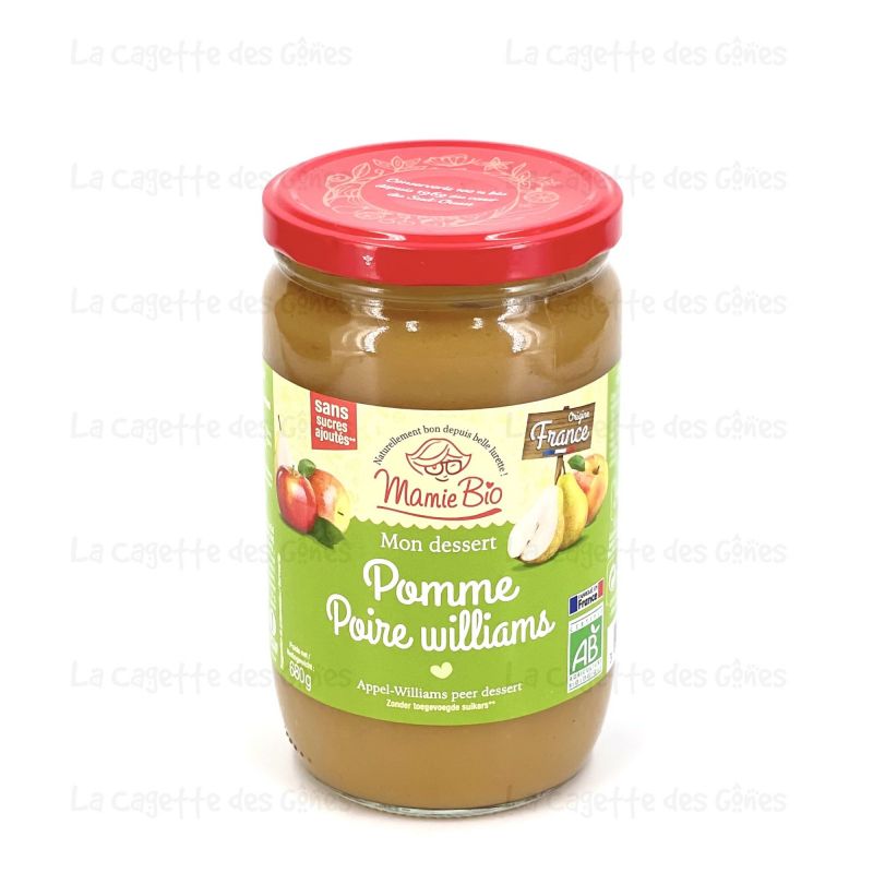 PUREE POMME-POIRE WILLIAMS 680G