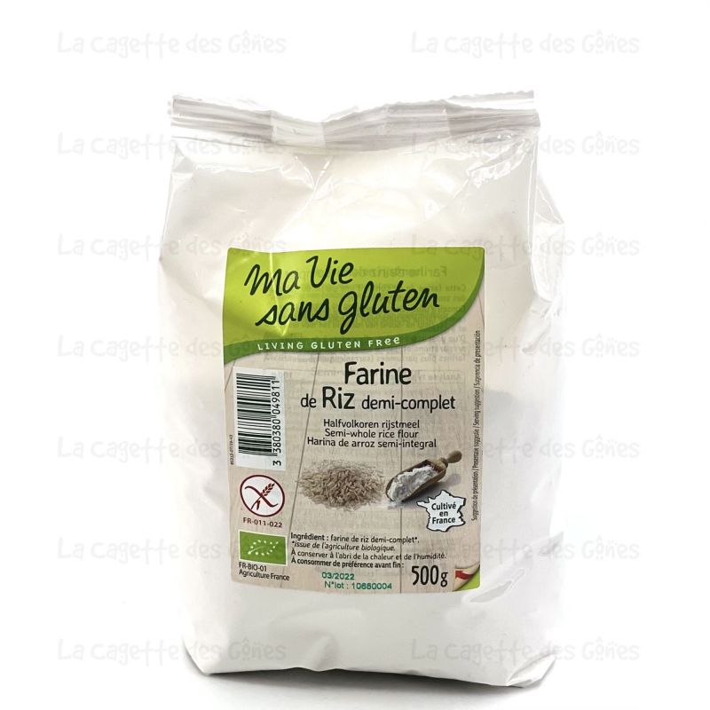 FARINE DE RIZ DEMI-COMPLET 500 G