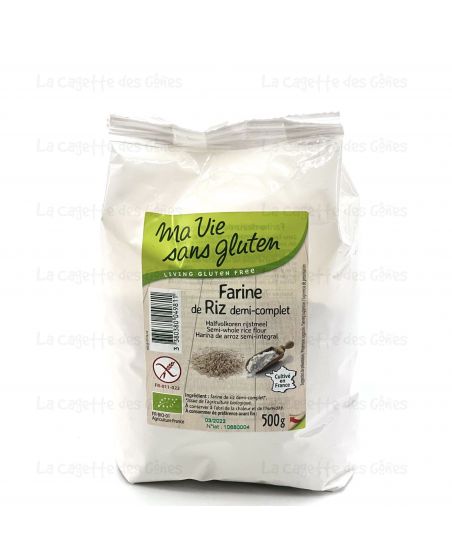 FARINE DE RIZ DEMI-COMPLET 500 G