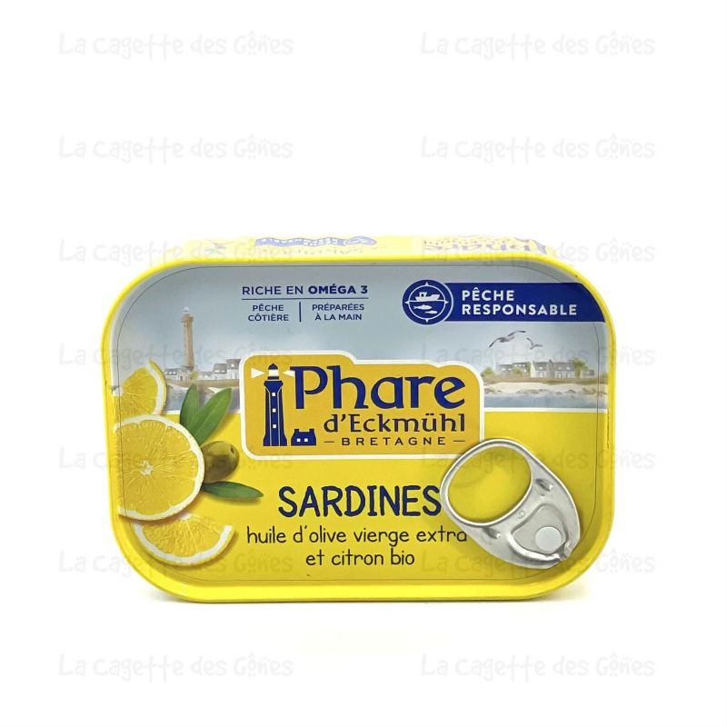 SARDINE HUILE OLIVE + CITRON MSC 135 G