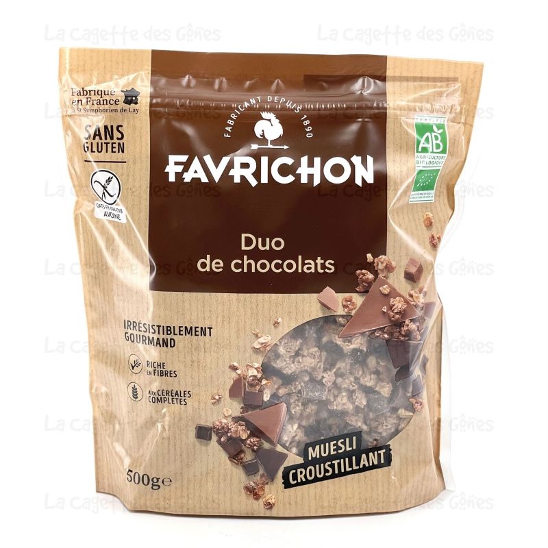 MUESLI CROUSTILLANT DUO DE CHOCOLATS 500G