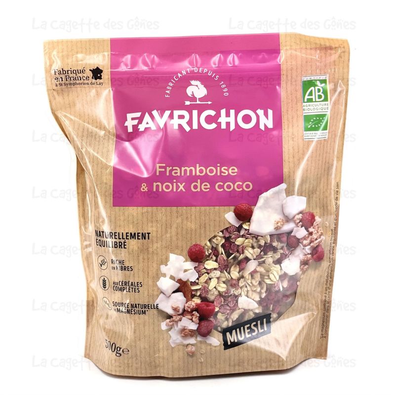 MUESLI FRAMBOISE-COCO 500G