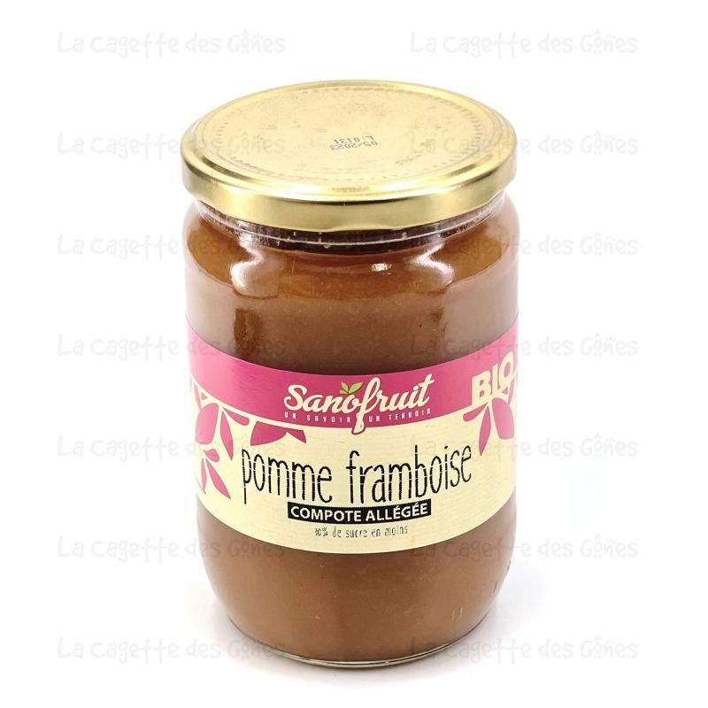 COMPOTE ALLEGEE POMME FRAMBOISE 660G