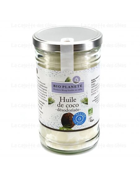 Huile de coco bio désodorisée