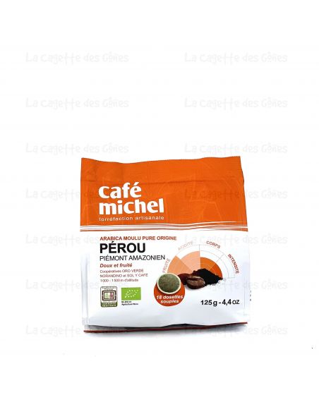 CAFE PEROU 125G 18 DOSETTES