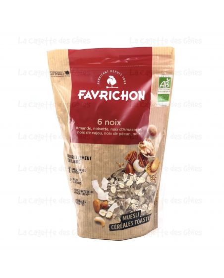 MUESLI AUX CEREALES TOASTEES 6 NOIX 350G