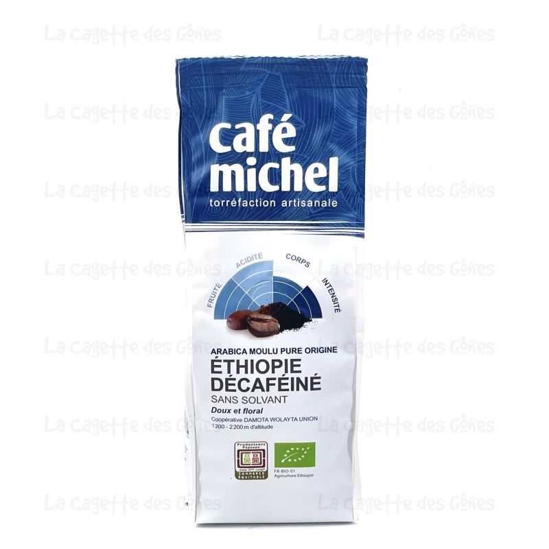 CAFE DECAFEINE ETHIOPIE MOULU 250G