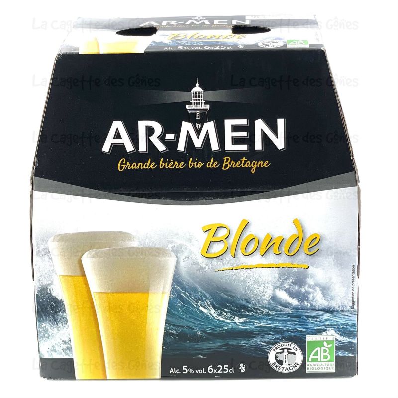 PACK AR-MEN  6 X 25CL BIERE BLONDE