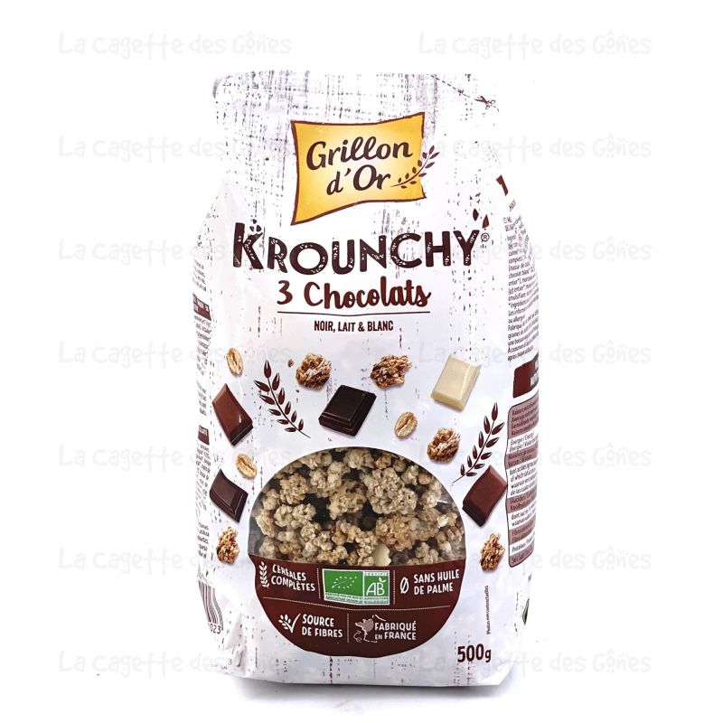 KROUNCHY 3 CHOCOLATS 500G