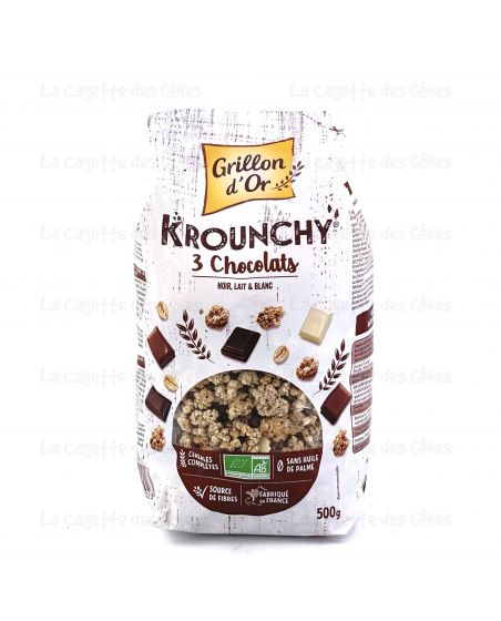 KROUNCHY 3 CHOCOLATS 500G