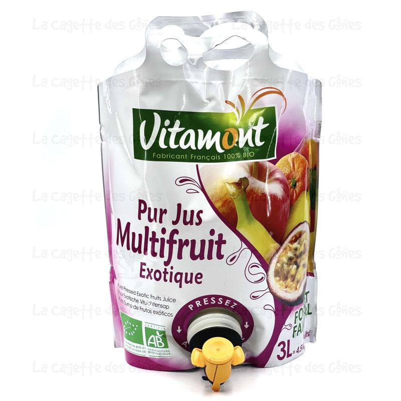 JUS MULTIFRUIT EXOTIQUE FONTAINE SOUPLE 3 L